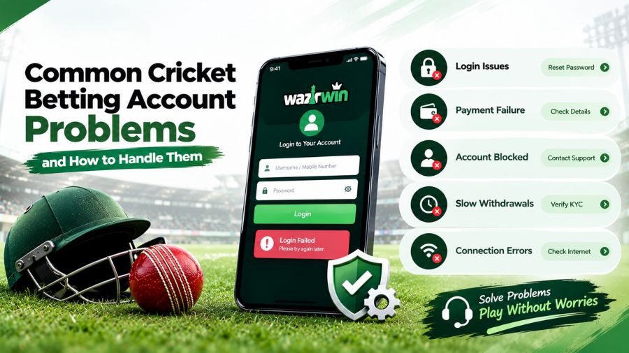 Common Cricket Betting Account Problems and How to Handle Them