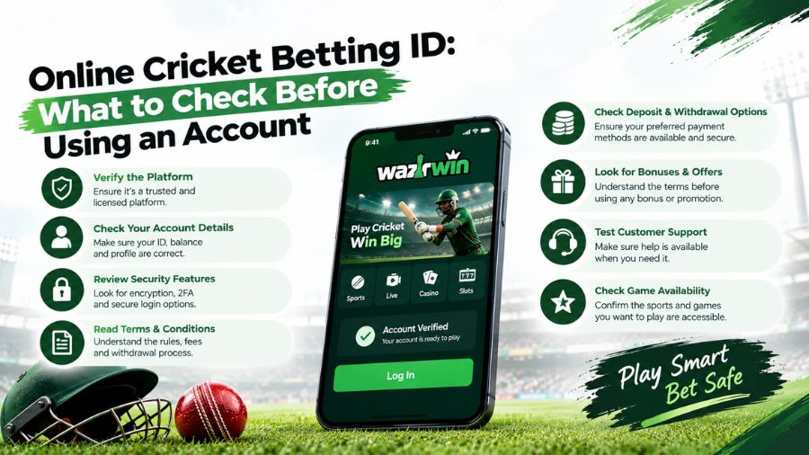 Online Cricket Betting ID: What to Check Before Using an Account