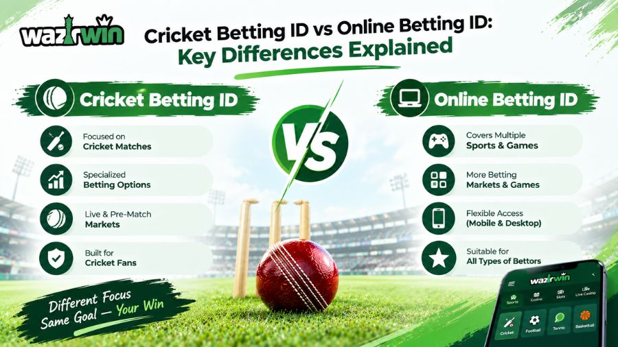 Cricket Betting ID vs Online Betting ID: Key Differences Explained